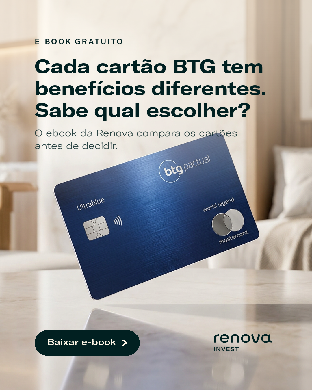 Cartões BTG